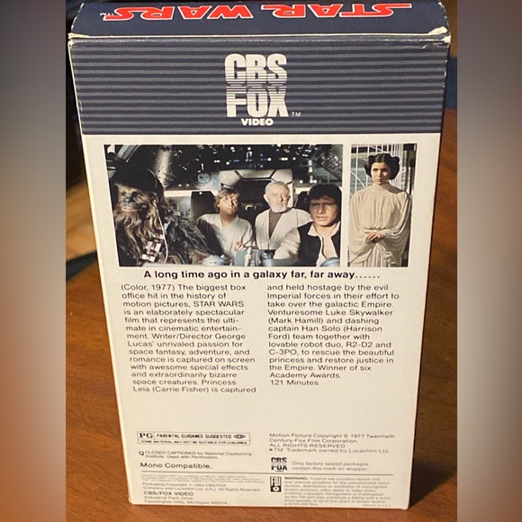 Star Wars VHS. Original release! - Picture 2 of 6